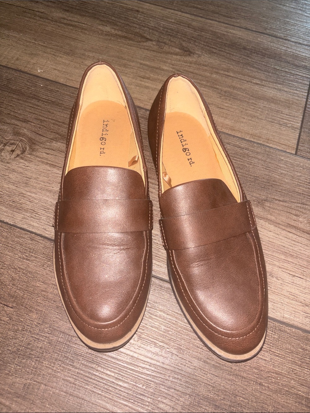 Indigo rd. Women's Brown Leather Penny Loafers